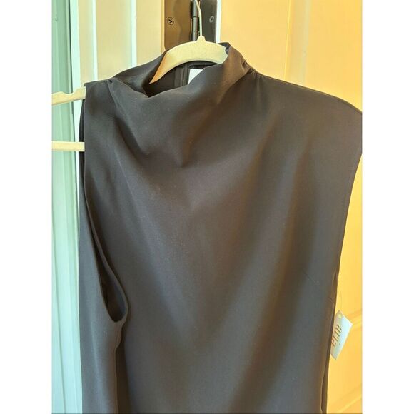 NWT IRO Victa Asymmetrical Mini Dress black, Sz 40 US 8/10 $395 C33 - Picture 7 of 11